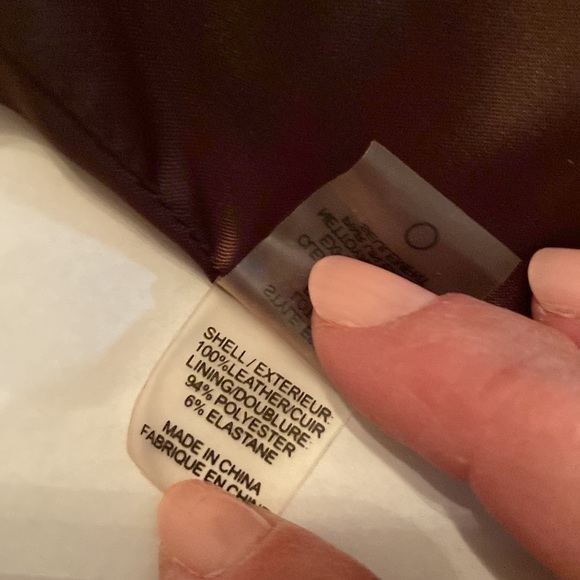 NWOT Elie Tahari brown leather jacket size L - Picture 8 of 13